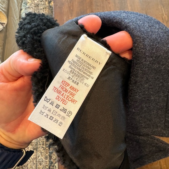 BURBERRY KIDS 4 wool/cashmere peacoat - Picture 8 of 9